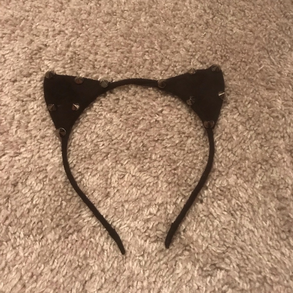 Black cat ears headband